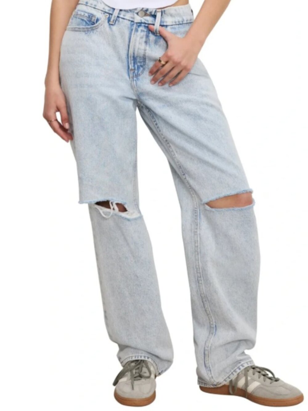NWT Good American 90's Jeans - Relaxed Fit - Mid Rise - SZ 10